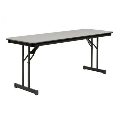 MITYLITE Plastic Folding Table, Gray, 24 x 60 In. RT2460GRB22